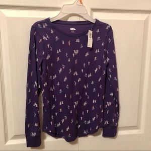 OLD NAVY GIRLS PURPLE LONG SLEEVE THERMAL